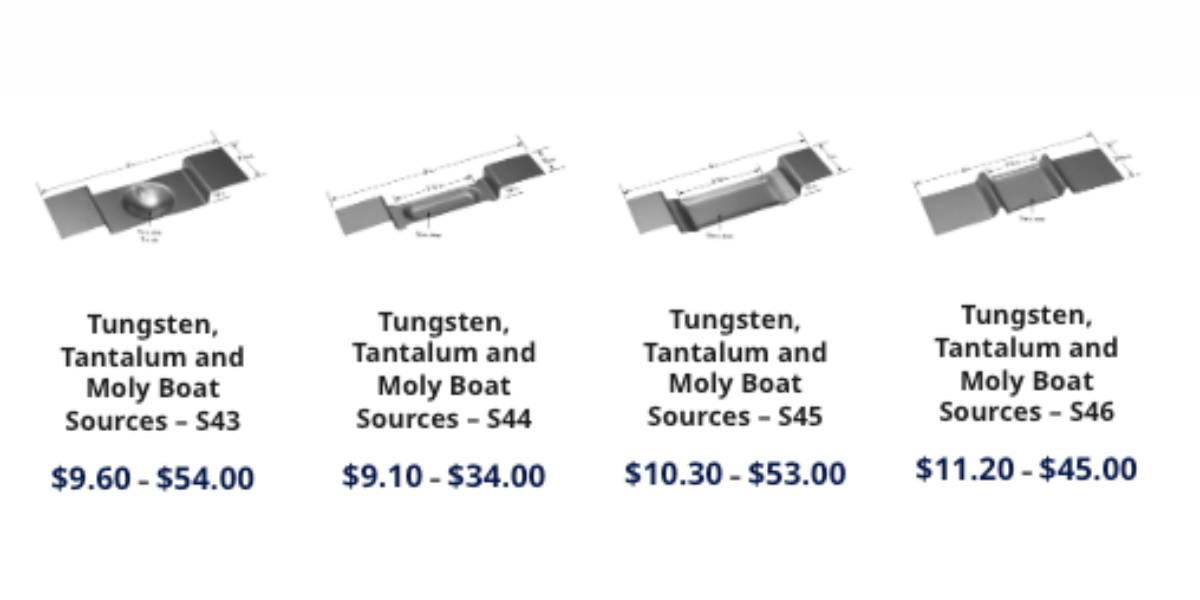 Molybdenum Thermal Boat, evaporation sources