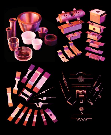 Showcase of various different types of RD Mathis evaporation sources